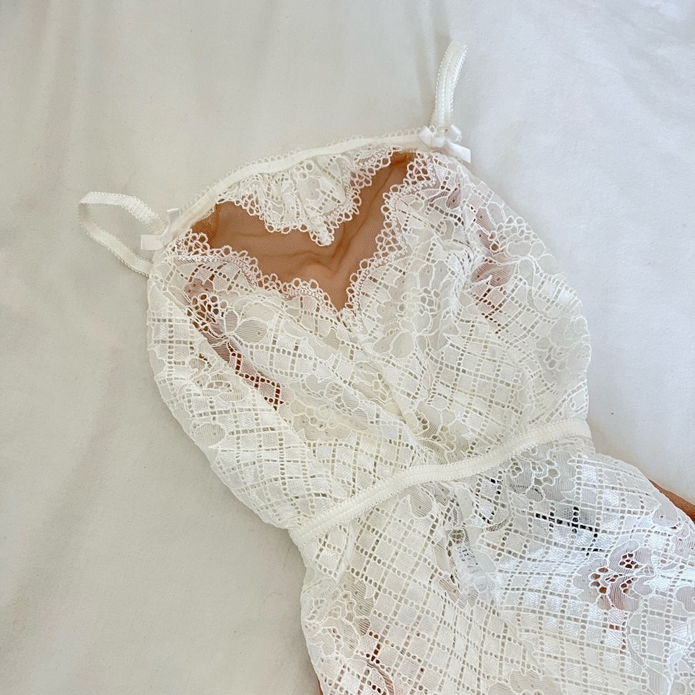 For Love and Lemons Daffodil Lace Bodysuit